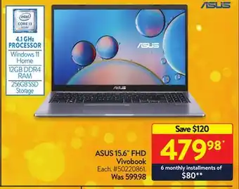 Walmart Asus 1s.6 fhd vivobook offer