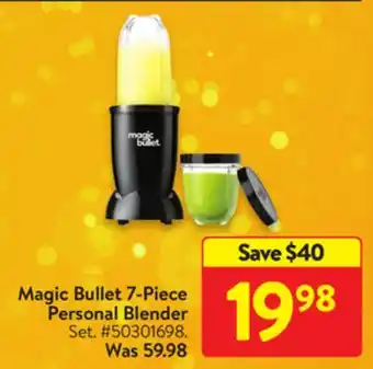 Walmart Magic bullet 7-piece personal blender offer