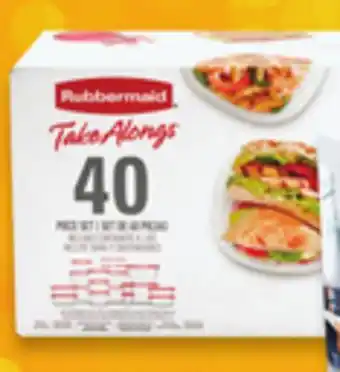 Walmart Rubbermaid 40-piece takealongs set offer