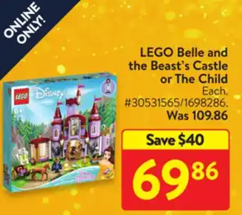 Walmart Lego belle and the beast's castle or the child offer