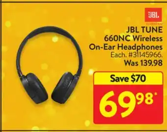 Walmart Jbl tune 660nc wireless on-ear headphones offer