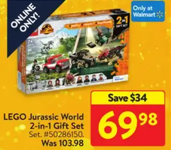 Walmart Lego jurassic world 2-in-1 gift set offer