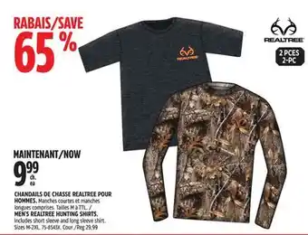 Canadian Tire Realtree men's realtree hunting shirts offer