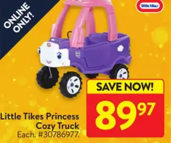 Walmart Little tikes princess cozy truck offer