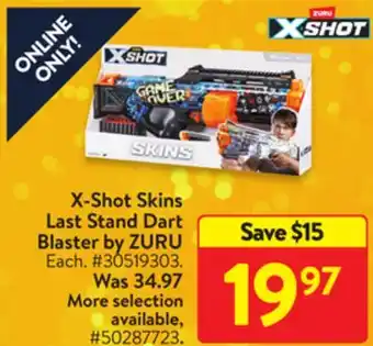 Walmart X-shot skins last stand dart blaster by zuru offer