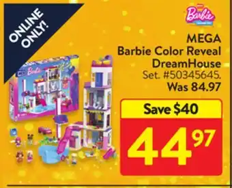 Walmart Mega barbie color reveal dreamhouse offer