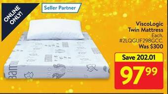 Walmart Viscologic twin mattress offer