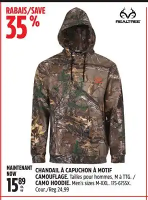 Canadian Tire Realtree camo hoodie offer