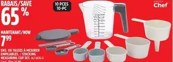 Canadian Tire Master chef stacking measuring cup set offer