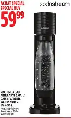 Canadian Tire Sodastream gaia sparkling water maker offer