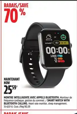 Canadian Tire Smart watch with bluetooth calling offer