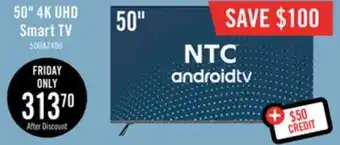 The Brick Ntc 50 uhd smart android tv offer