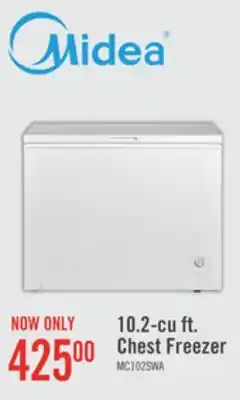 The Brick Midea 10.2 cu. ft. chest freezer mc102swar0rc1 offer