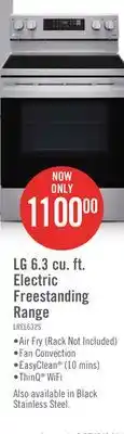 The Brick Lg 6.3 cu. ft. smart convection electric range with air fry - lrel6323s offer