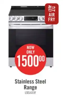 The Brick Lg 6.3 cu. ft. smart electric range with air fry - lsel6333f offer