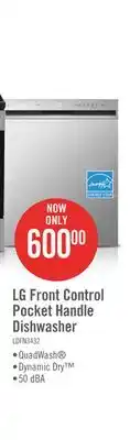 The Brick Lg 24 front control built-in dishwasher with quadwash - ldfn3432t offer