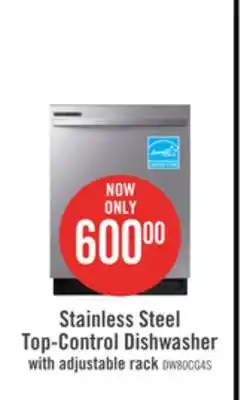 The Brick Samsung 24 top-control dishwasher with adjustable rack - dw80cg4021sraa offer