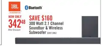 The Brick Jbl 2.1-channel deep bass soundbar with wireless subwoofer offer