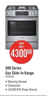 The Brick Bosch 4.6 cu. ft. 800 series electric range - hei8056c offer