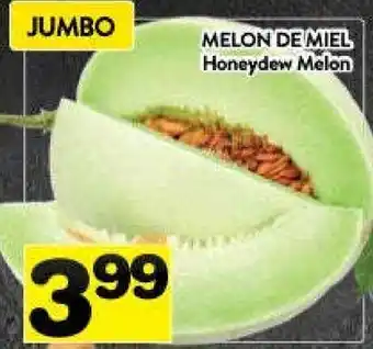 Supermarché PA Honeydew melon offer