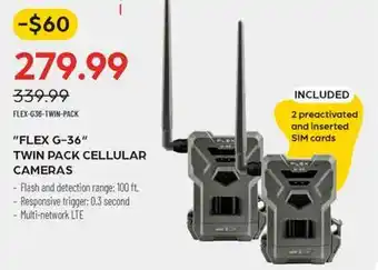 Pronature Flex g-36 twin pack cellular cameras offer