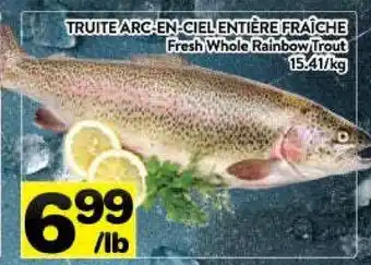 Supermarché PA Fresh whole rainbow trout offer