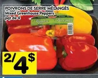 Supermarché PA Mixed greenhouse peppers offer