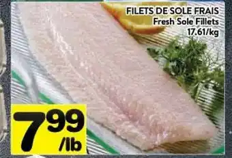 Supermarché PA Fresh sole fillets offer