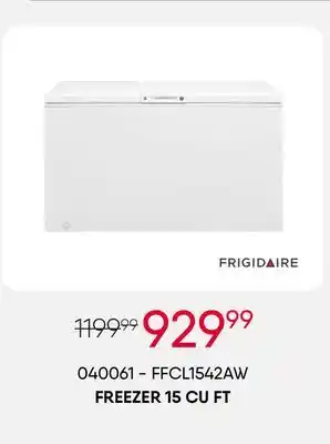 Meubles RD Frigidaire freezer 15 cu ft offer