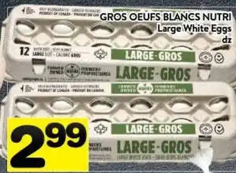 Supermarché PA Large white eggs offer