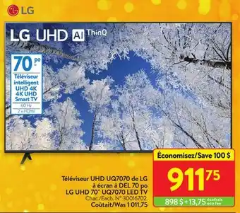 Walmart Lg uhd 70 uq7070 led tv offer