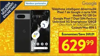 Walmart Google pixel 7 dual sim factory unlocked 5g smartphone 128gb offer