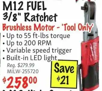 KMS Tools M12 FUEL 3/8" Ratchet offer