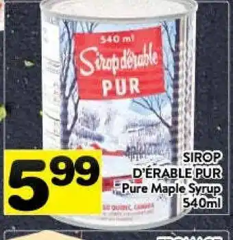 Supermarché PA Pure maple syrup offer