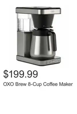 Costco Oxo brew 8-cup coffee maker offer