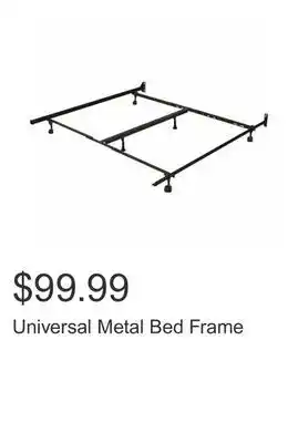 Costco Universal metal bed frame offer