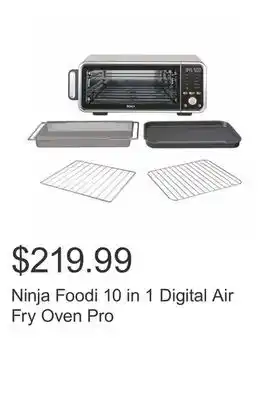 Costco Ninja foodi 10 in 1 digital air fry oven pro offer