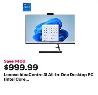 Best Buy Lenovo ideacentre 3i all-in-one desktop pc (intel core i7-13620h/512gb ssd/16gb ram/win 11) offer