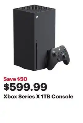 Best Buy Xbox series x 1tb console offer