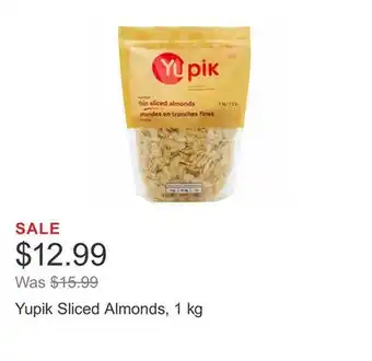 Costco Yupik sliced almonds, 1 kg offer