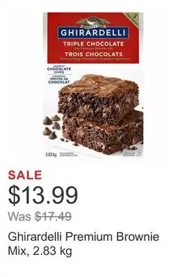 Costco Ghirardelli premium brownie mix, 2.83 kg offer