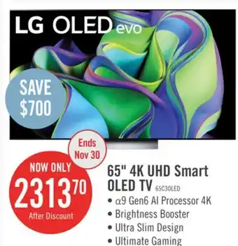 The Brick Lg 65 c3 4k oled evo smart tv offer