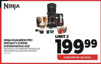 Real Canadian Superstore Ninja dualbrew pro specialty coffee system with k-cup offer