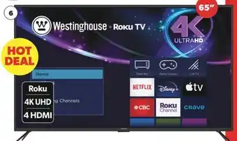 Real Canadian Superstore Westinghouse 65 smart tv offer