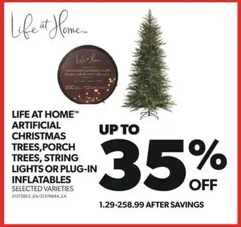 Real Canadian Superstore Life at home artificial christmas trees,porch trees, string lights or plug-in inflatables offer