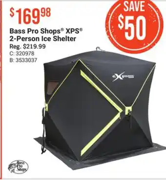 Bass Pro Bass pro shops xps 2-person ice shelter offer