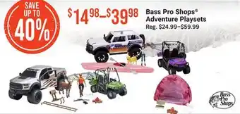 Bass Pro Bass pro shops adventure playsets offer