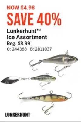 Bass Pro Lunkerhunt ice assortment offer