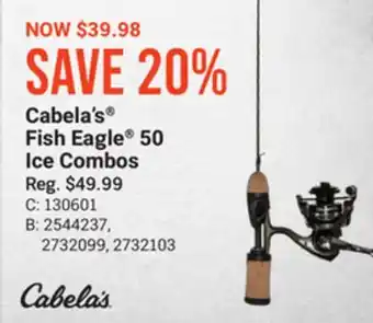 Bass Pro Cabela's fish eagle 50 ice combos offer