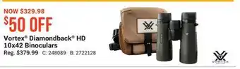 Vortex diamondback hd 10x42 binoculars